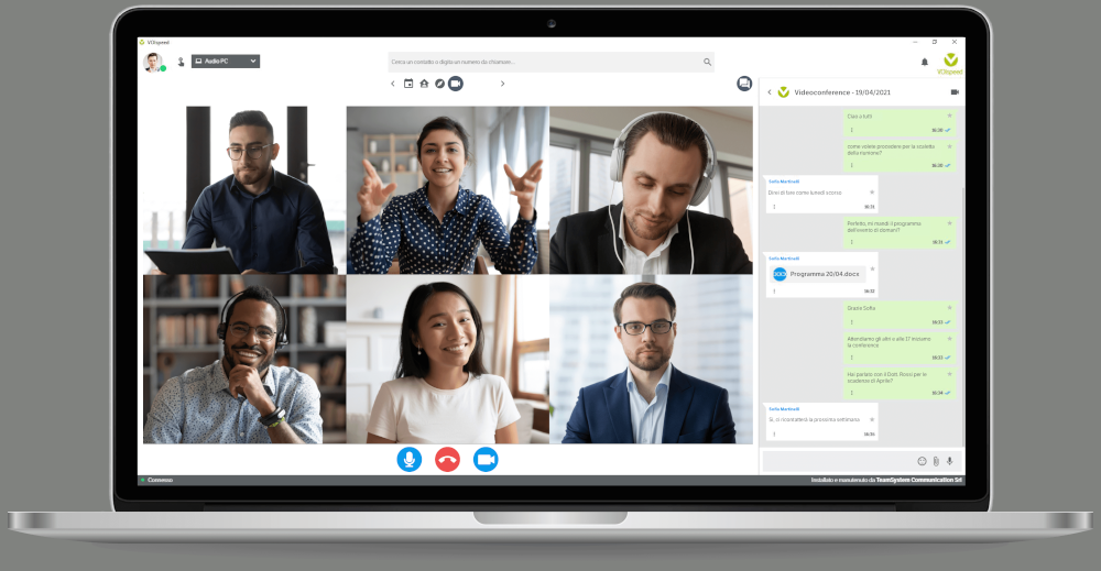Videoconference with VOIspeed
