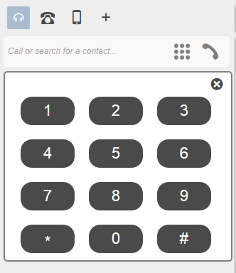 Headset keypad open